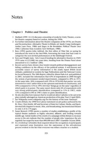 Chapter 1 Politics and Theatre