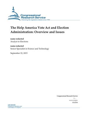 The Help America Vote Act and Election