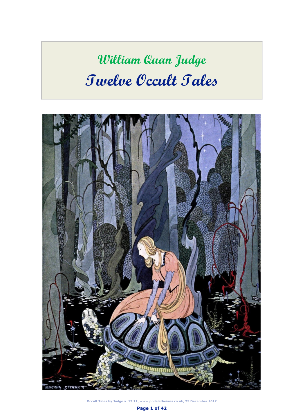 Occult Tales by Judge V