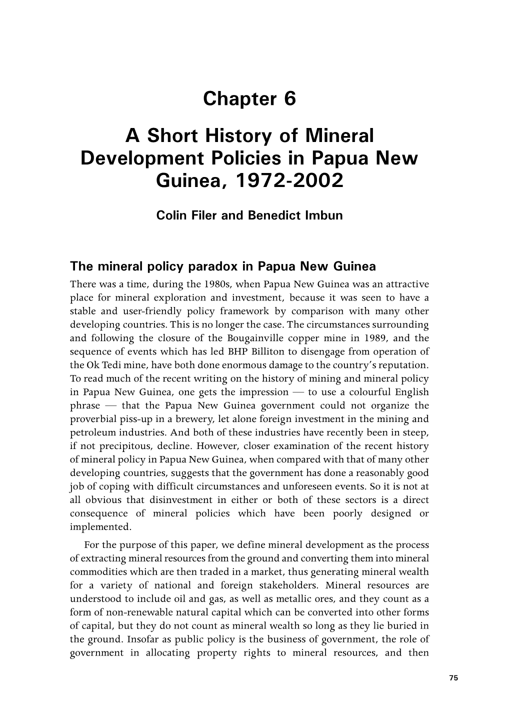 Policy Making and Implementation: Studies from Papua New Guinea