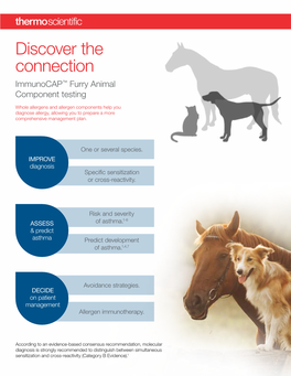 Discover the Connection Immunocap™ Furry Animal Component Testing