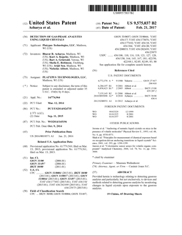 (12) United States Patent (10) Patent No.: US 9,575,037 B2 Acharya Et Al