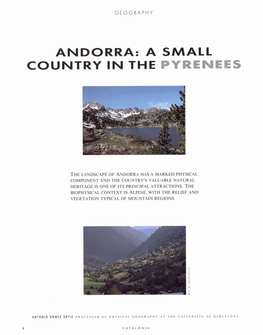 Andorra: a Small Country in the Pyrenees