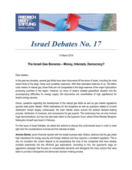 Israel Debates No. 17