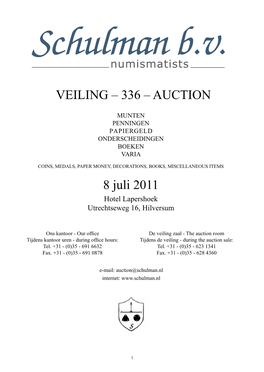 Veiling – 336 – Auction