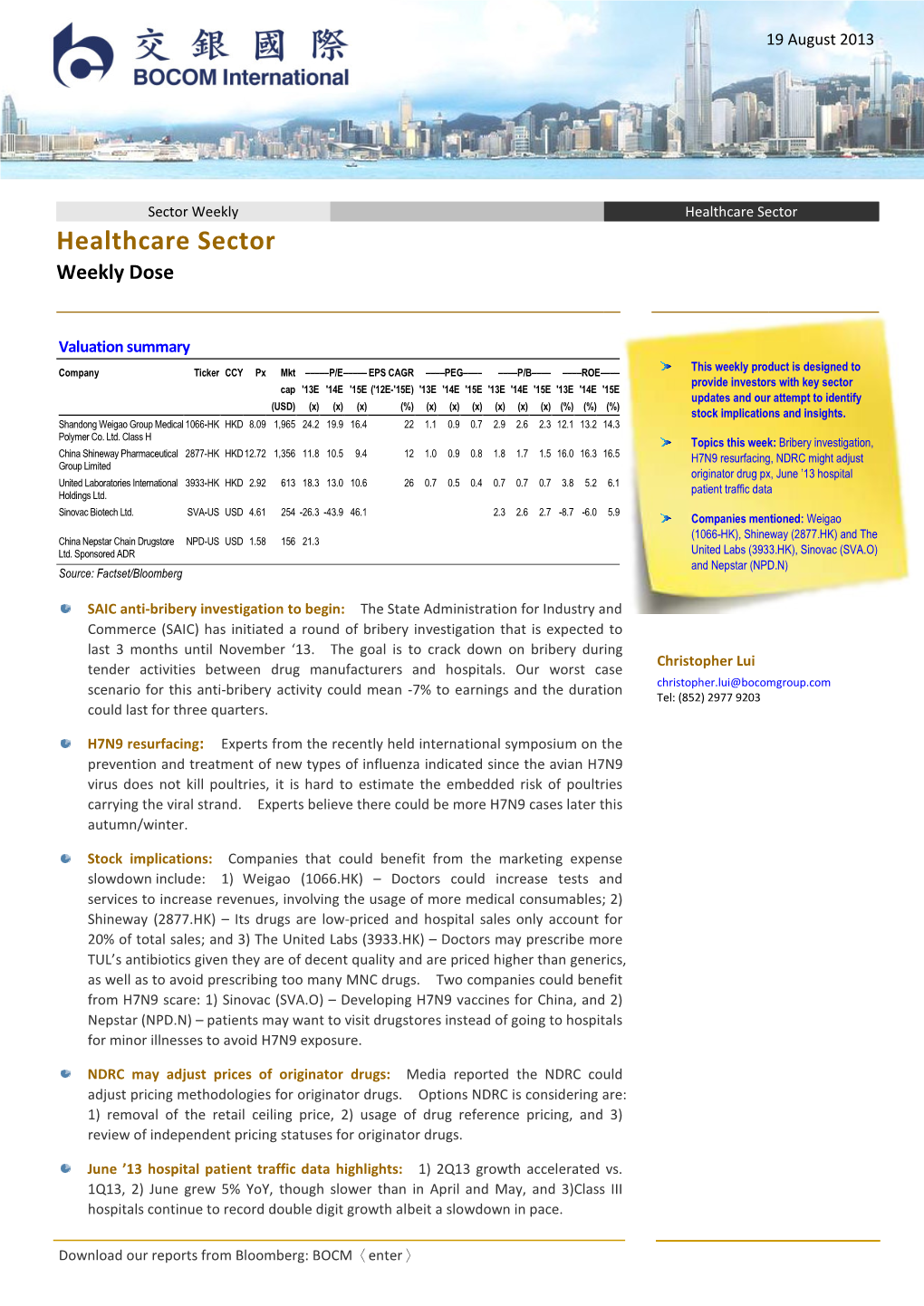 Healthcare Sector