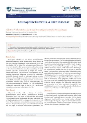 Eosinophilic Enteritis, a Rare Dissease