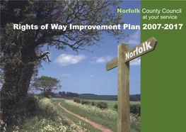 Rights of Way Improvement Plan 2007-2017