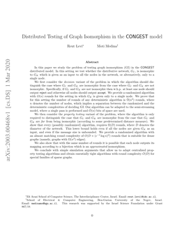 Distributed Testing of Graph Isomorphism in the CONGEST Model