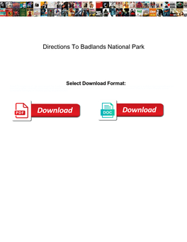 Directions to Badlands National Park