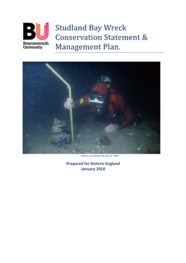 Studland Bay Wreck Conservation Statement & Management Plan