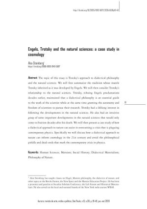 Engels, Trotsky and the Natural Sciences: a Case Study in Cosmology