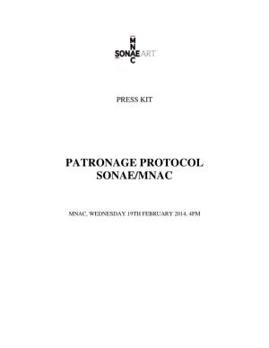 Patronage Protocol Sonae/Mnac