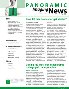 Imaging Volume 1, Issue 1News $4.50US
