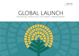Global Launch Operating Principles for Impact Management