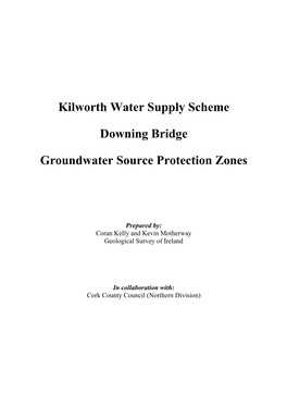 Kilworth Water Supply Scheme Downing Bridge Groundwater