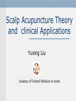 Traditional Scalp Acupuncture