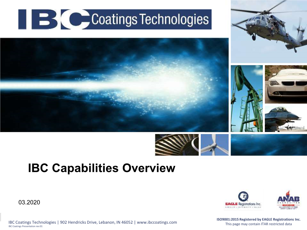 IBC Capabilities Overview