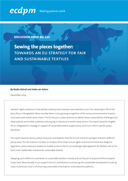 Towards an Eu Strategy for Fair and Sustainable Textiles