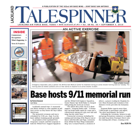 Base Hosts 9/11 Memorial Run Best of the Best 27 by Patrick Desmond and the 802Nd Civil Engineer Squadron, Silence, a Prayer Reading by Chaplain (Lt