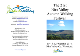 The 21St Nire Valley Autumn Walking Festival