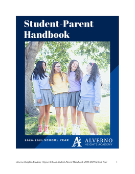 Student-Parent Handbook, 2021-2022 School Year 1