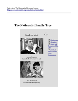The Nationalist Family Tree