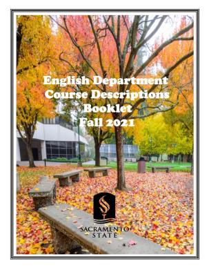 English Department Course Descriptions Booklet Fall 2021