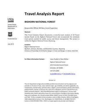 Travel Analysis Report