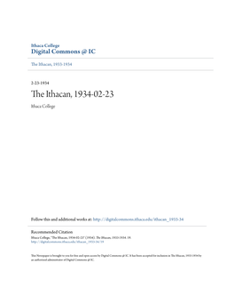 The Ithacan, 1934-02-23