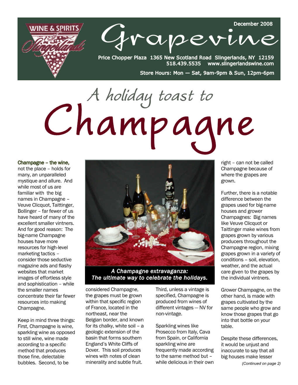 A Holiday Toast to Champagne