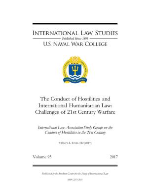 The Conduct of Hostilities and International Humanitarian Law: Challenges of 21St Century Warfare