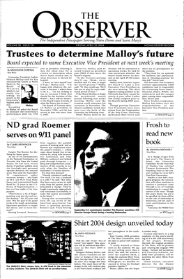 Trustees to Determine Malloy's Future