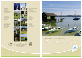 Ammersee Und Lech E-Mail: Info@Ammerseelech.De Willkommen Im Urlaubsparadies