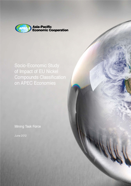 Socio-Economic Study of Impact of EU Nickel Compounds Classification on APEC Economies