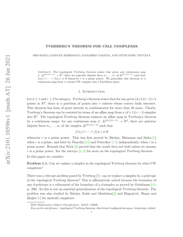 Tverberg's Theorem for Cell Complexes