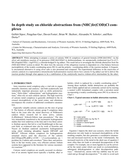 Ir(COD)Cl Com- Plexes