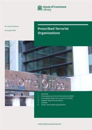 Proscribed Terrorist Organisations
