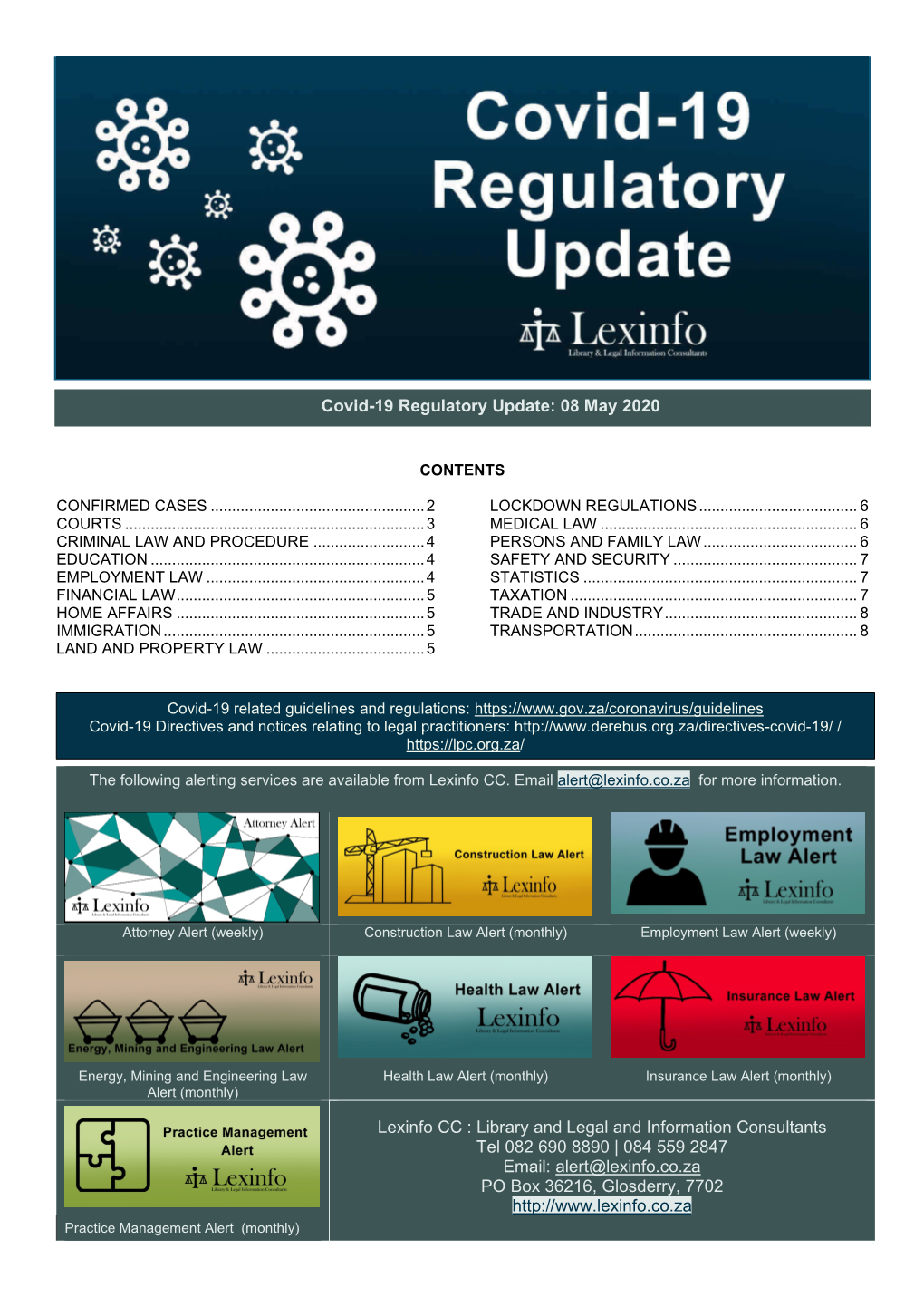 Covid-19 Regulatory Update 8May2020