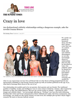 Crazy in Love | the Sunday Times