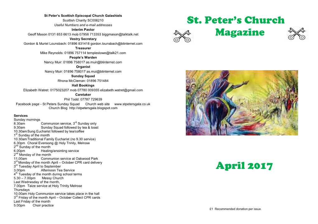 St. Peter's Church Magazine April 2017