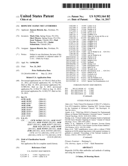 (12) United States Patent (10) Patent No.: US 9,593,164 B2 Chiu Et Al