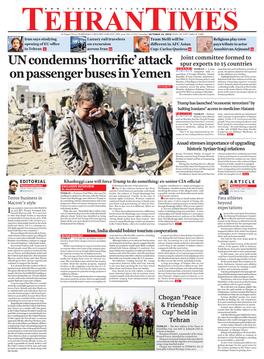 UN Condemns 'Horrific' Attack on Passenger Buses in Yemen