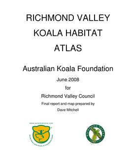 Richmond Valley Koala Habitat Atlas