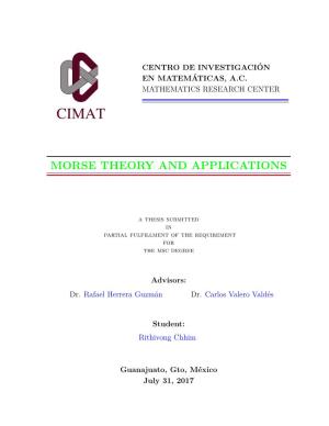 Morse Theory and Applications