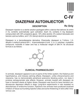 Diazepam Autoinjector
