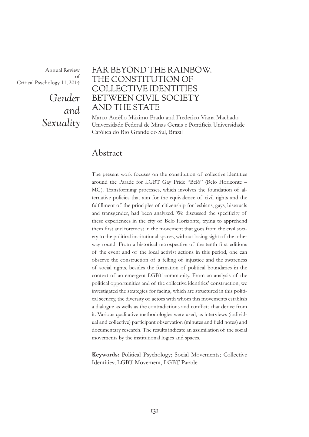 Gender and Sexuality