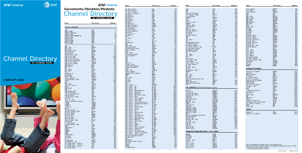 Channel Directory