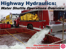 Water Shuttle Operations Overview
