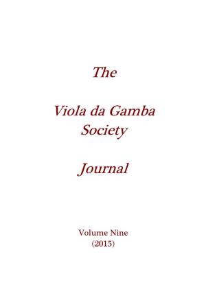 The Viola Da Gamba Society Journal